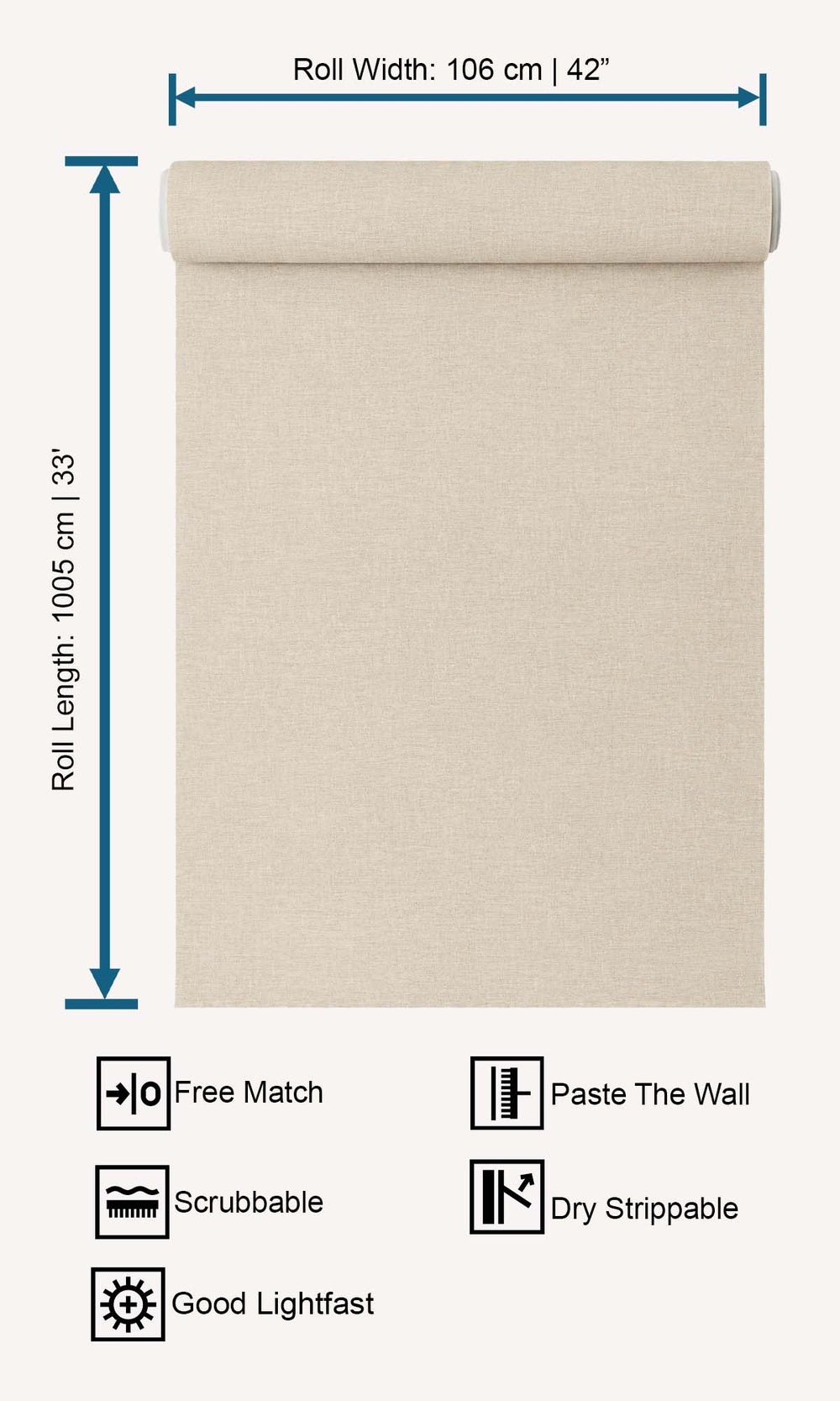 Sandcastle Faux Linen Weave Wallpaper R10480
