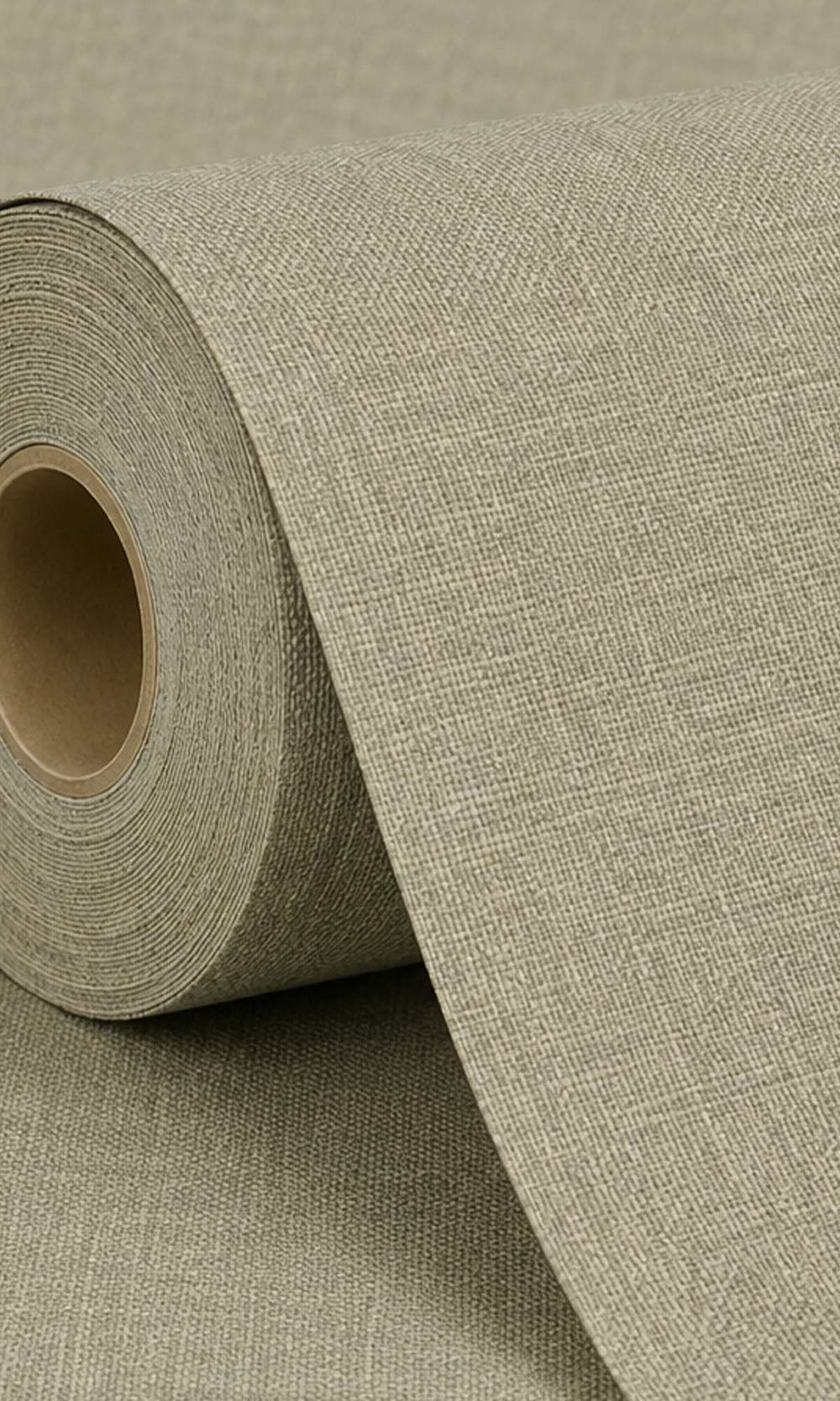 Northgate Green Faux Linen Weave Wallpaper R10481