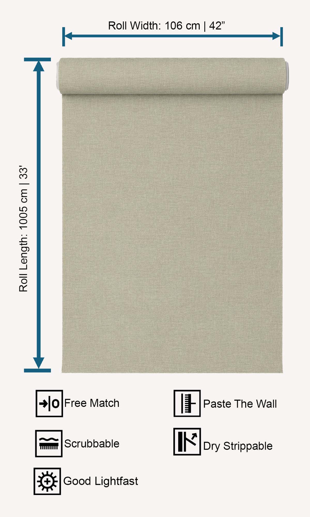 Northgate Green Faux Linen Weave Wallpaper R10481