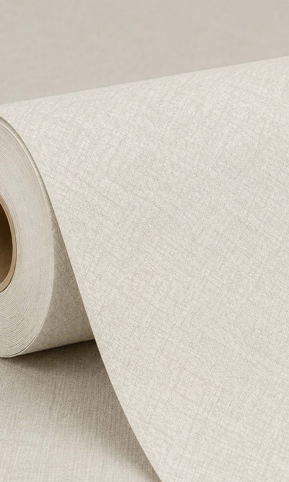 Cozy Cream Faux Hand Weave Wallpaper R10484