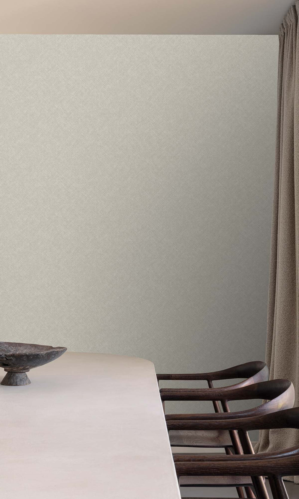Kamenozoki Grey Faux Hand Weave Wallpaper R10486