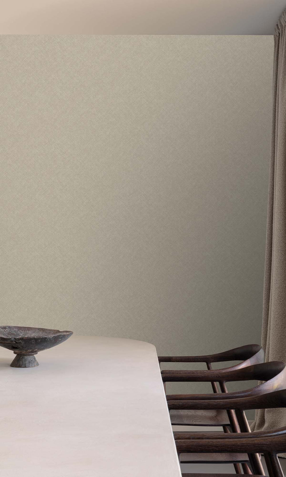 Feather Grey Faux Hand Weave Wallpaper R10487