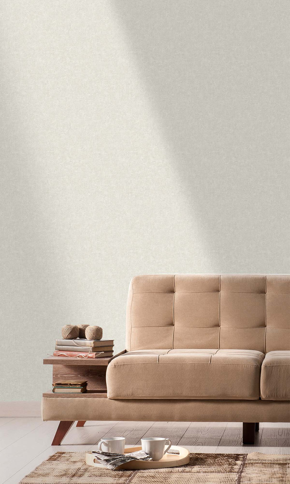 Oyster Haze Faux Stone Effect Wallpaper R10490