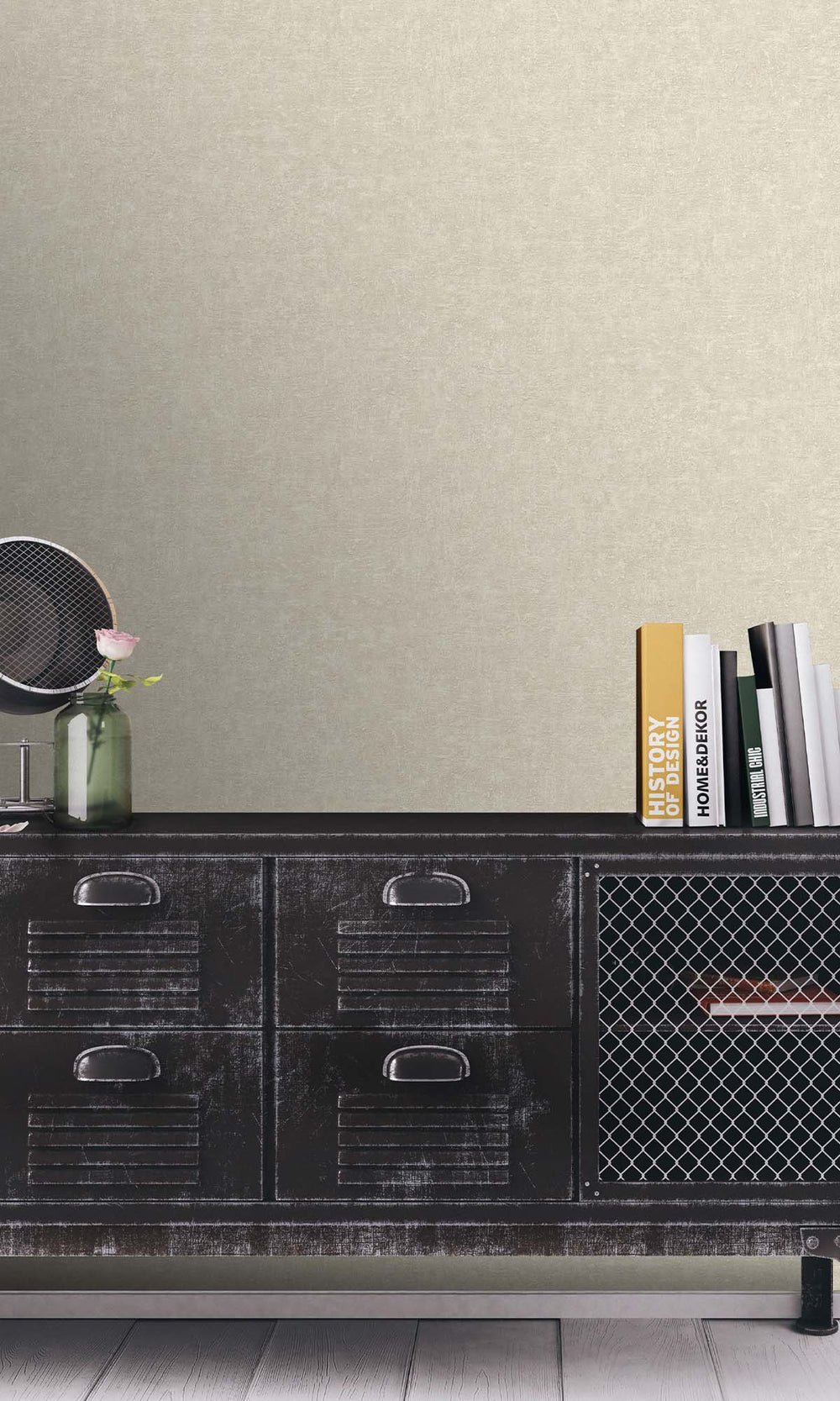 Abilene Lace Faux Stone Effect Wallpaper R10491