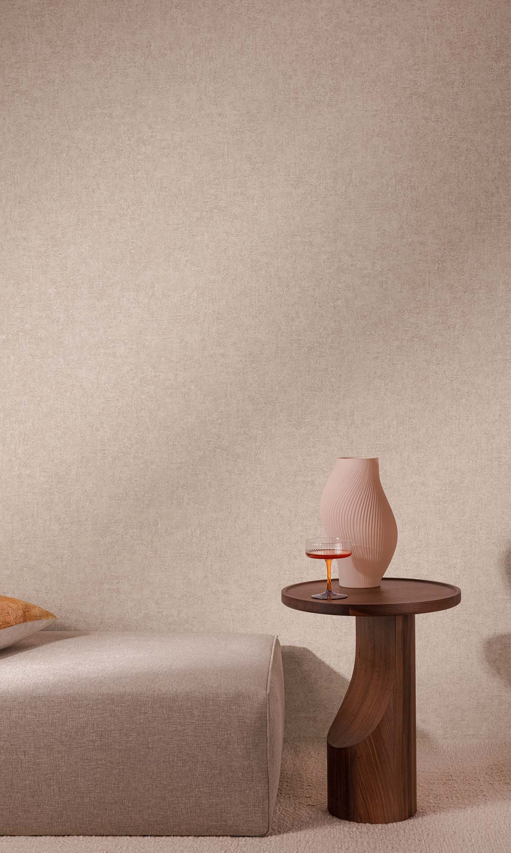 Tranquil Taupe Faux Stone Effect Wallpaper R10492