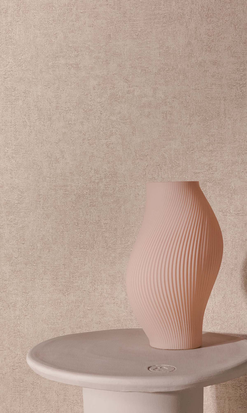 Tranquil Taupe Faux Stone Effect Wallpaper R10492