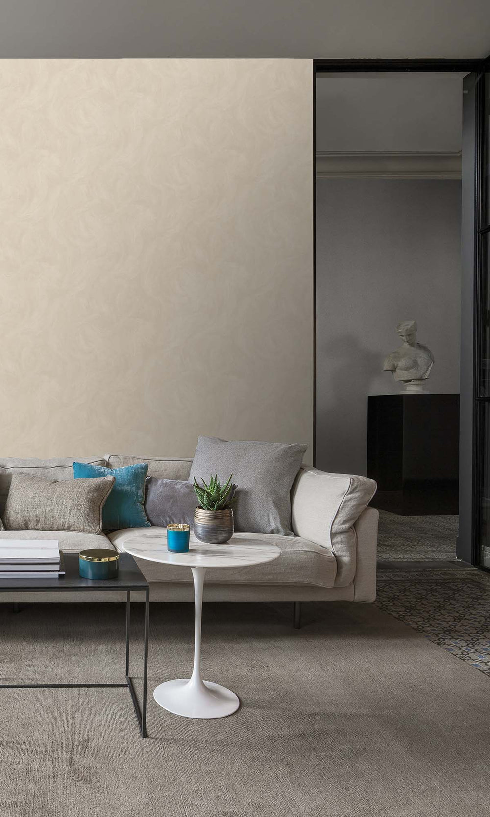 Ostrich Egg Faux Stucco Print Wallpaper R10500