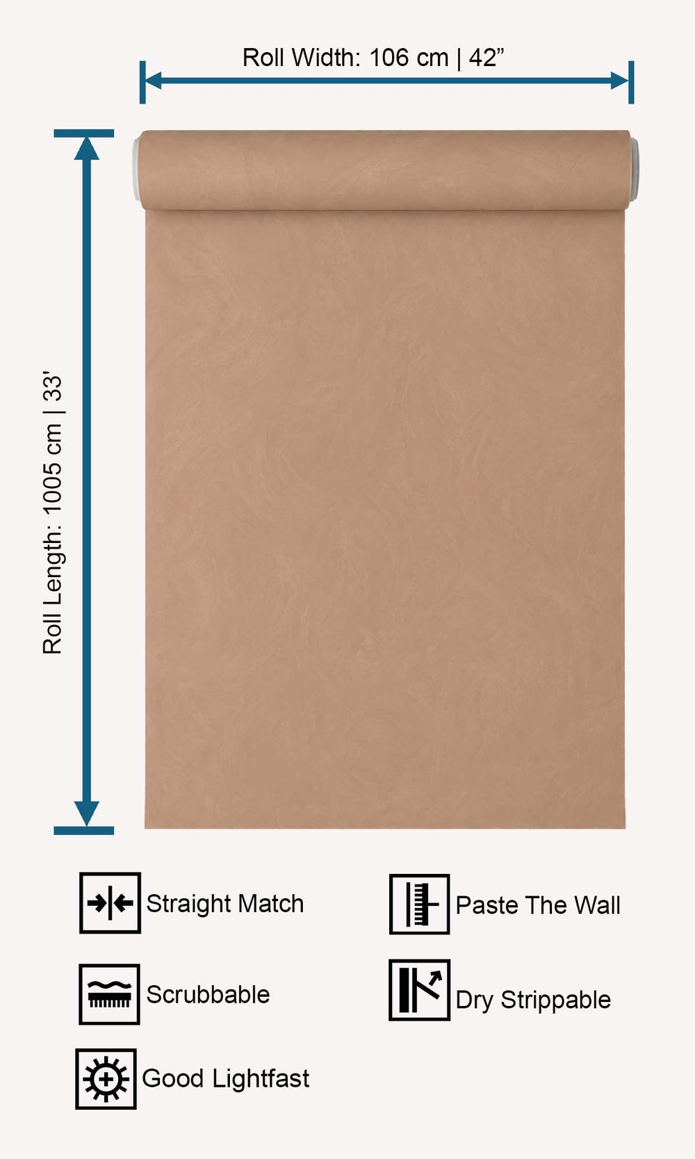 Macaroon Faux Stucco Print Wallpaper R10503