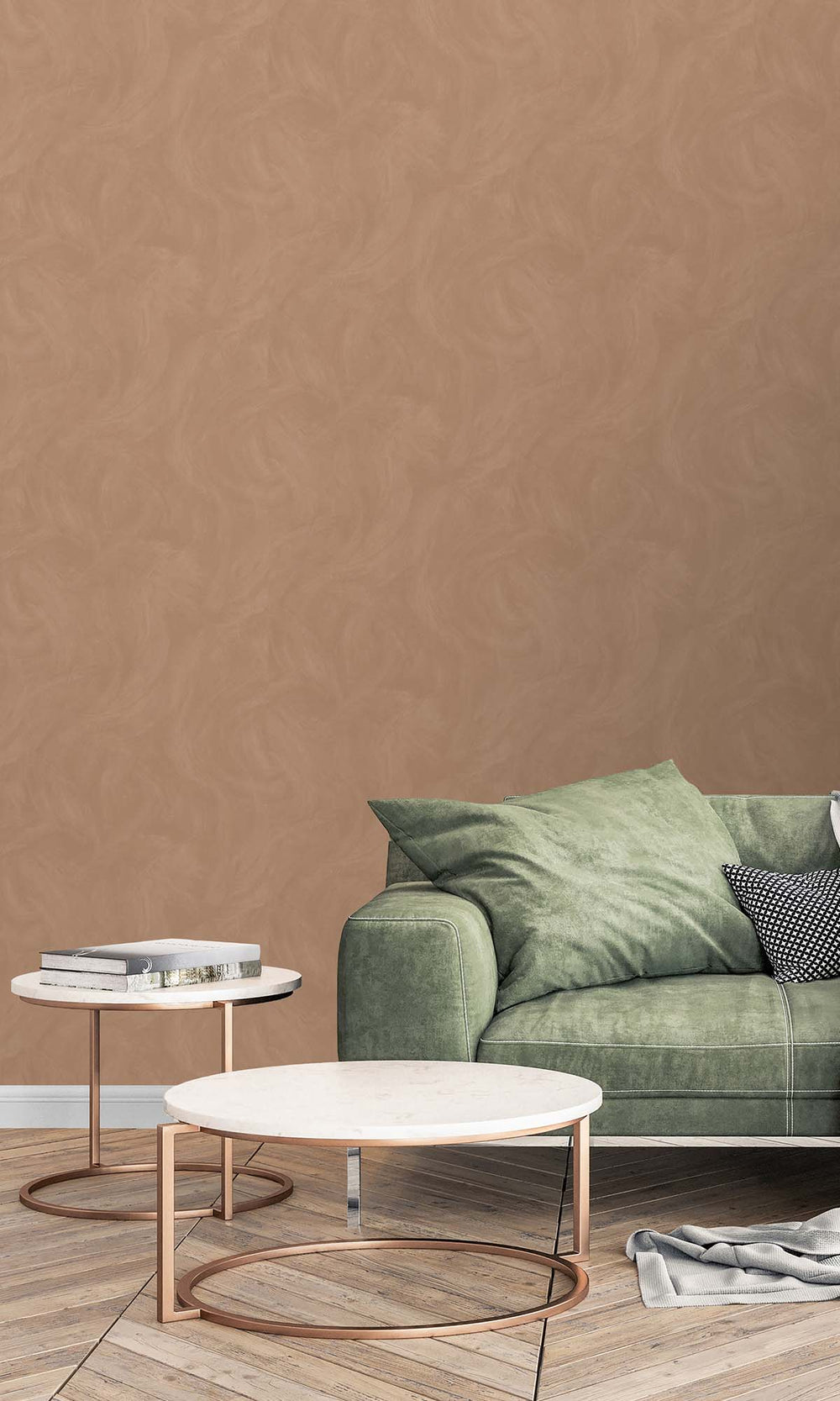 Macaroon Faux Stucco Print Wallpaper R10503
