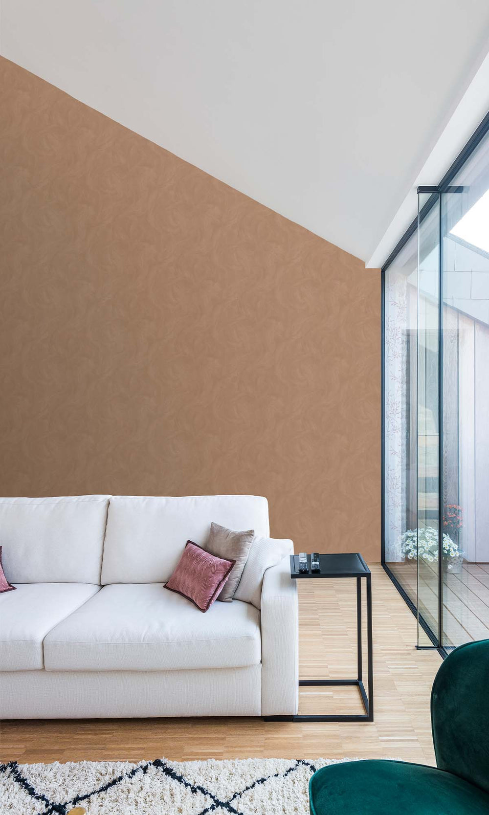 Macaroon Faux Stucco Print Wallpaper R10503