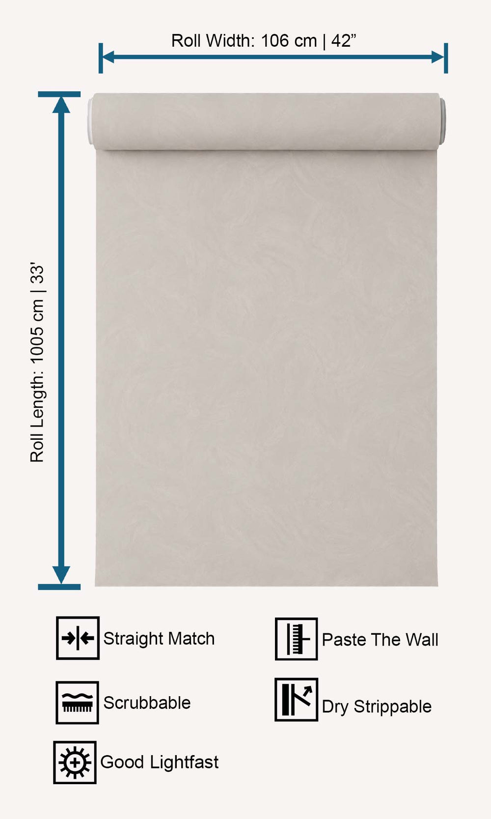Pumice Stone Faux Stucco Print Wallpaper R10505