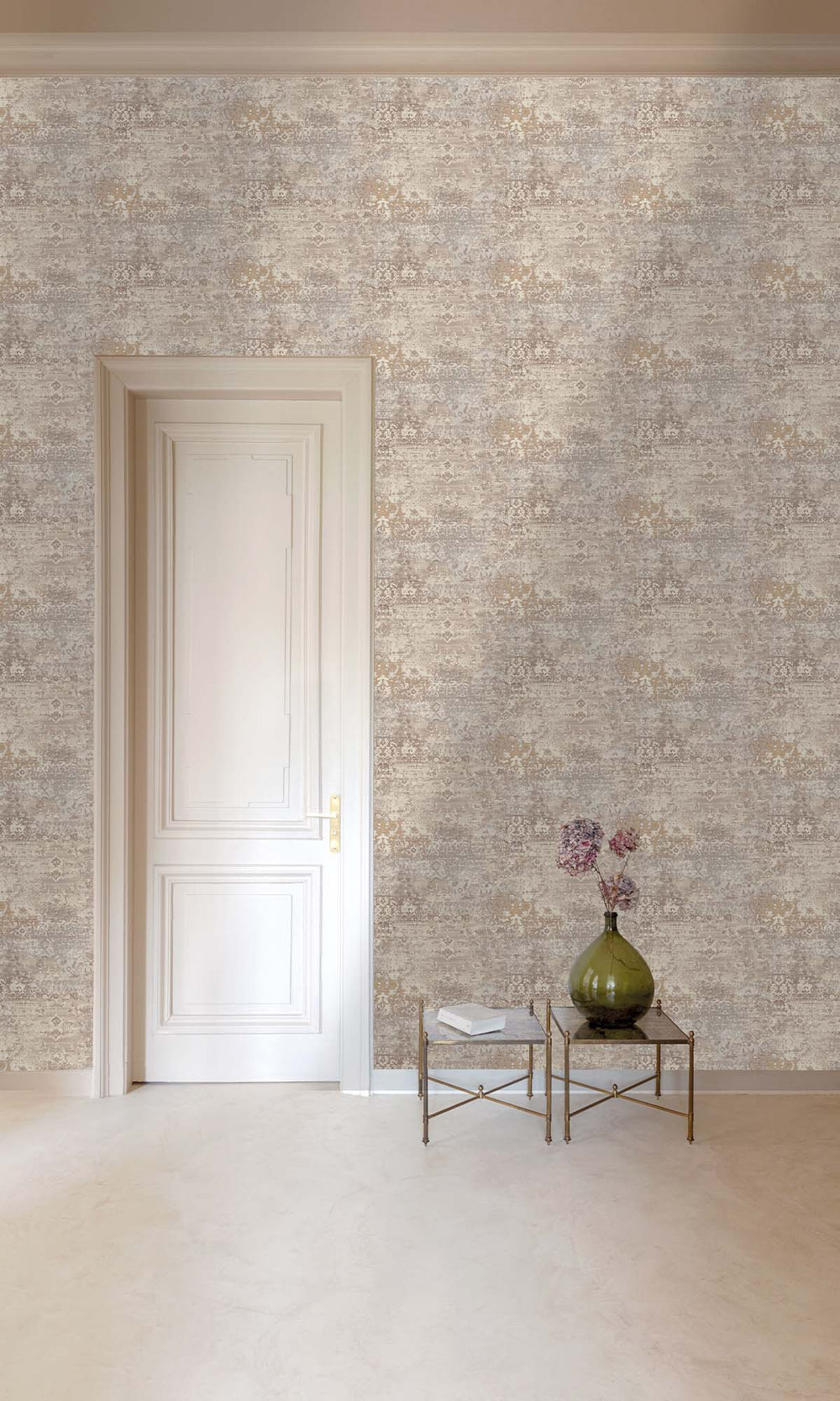 Pumice Stone Abstract Damask Wallpaper R10507