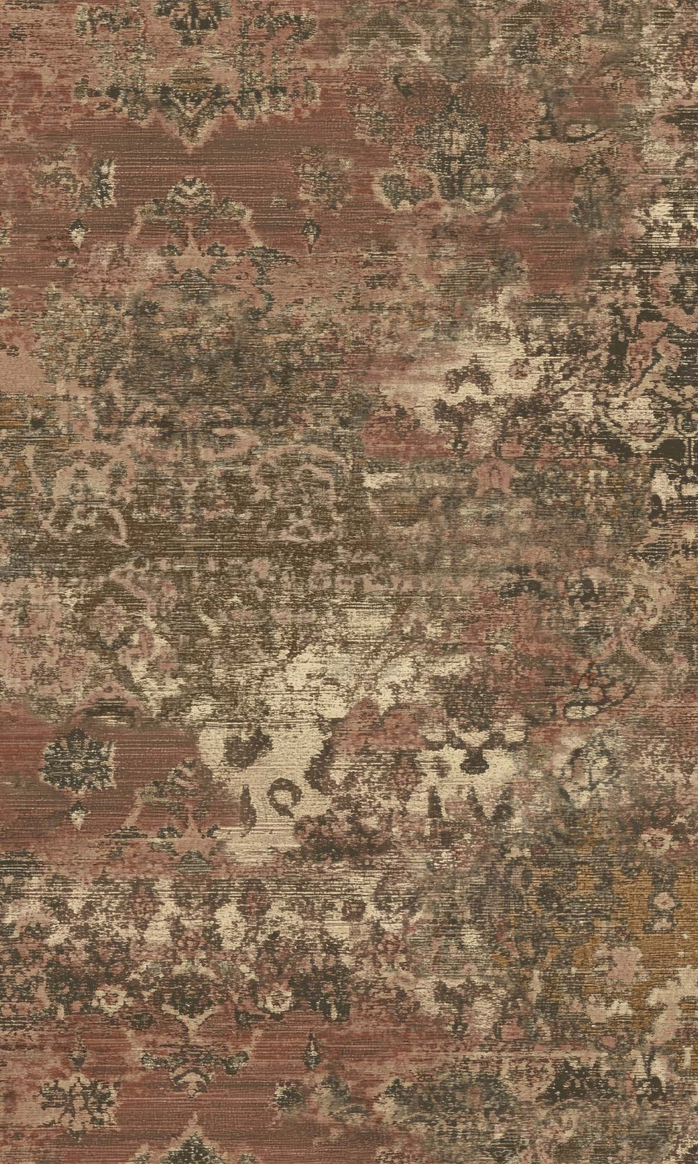 Spiced Cinnamon Abstract Damask Wallpaper R10508