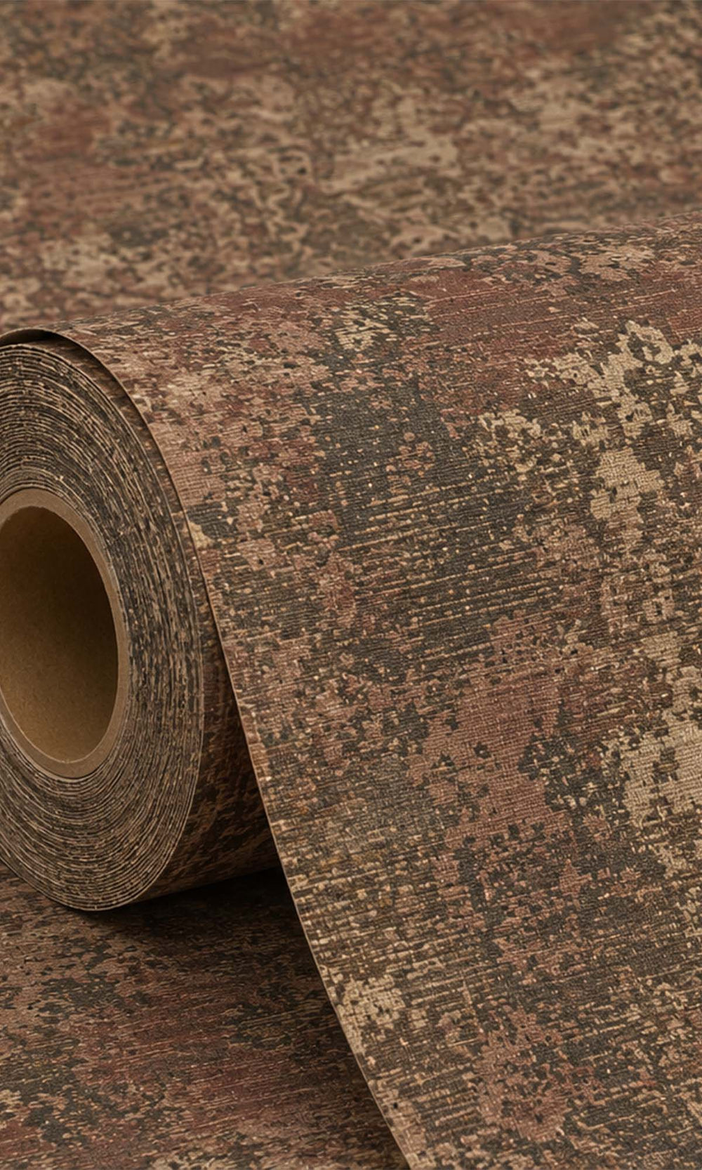 Spiced Cinnamon Abstract Damask Wallpaper R10508