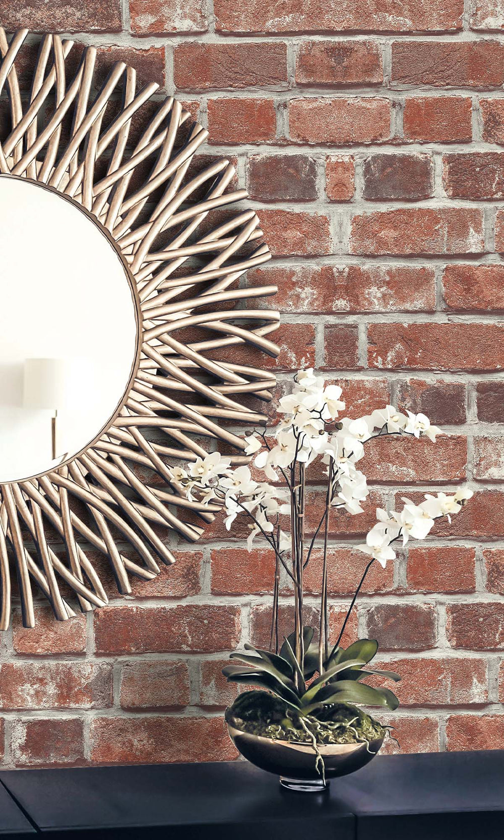 Red Hook Rustic Brick Peel & Stick Wallpaper RPS10510