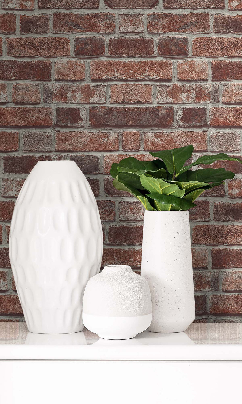 Red Hook Rustic Brick Peel & Stick Wallpaper RPS10510