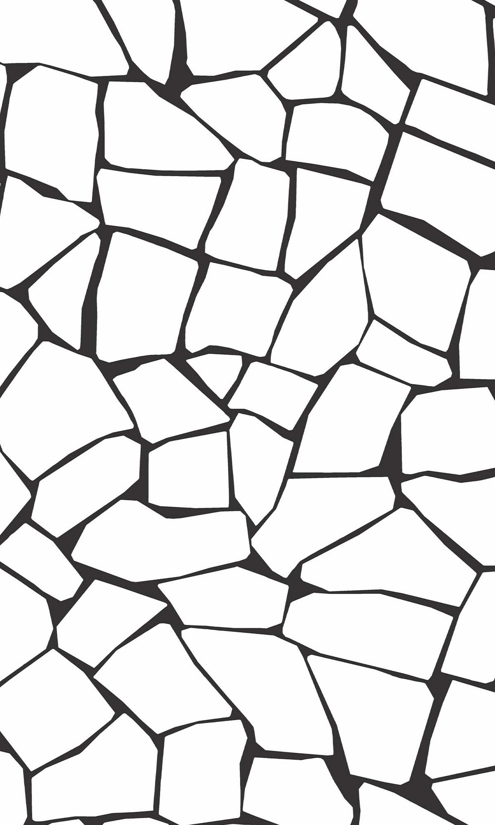 Pale Grey - Black Truffle Mosaic Stone Peel & Stick Wallpaper RPS10516