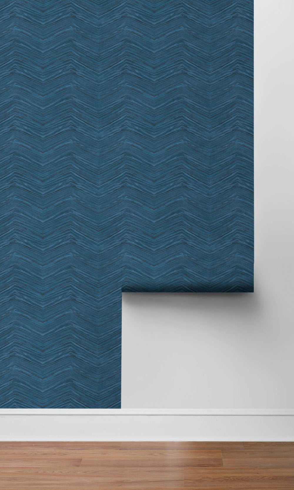 Prairie Denim Rustic Chevron Peel & Stick Wallpaper RPS10519