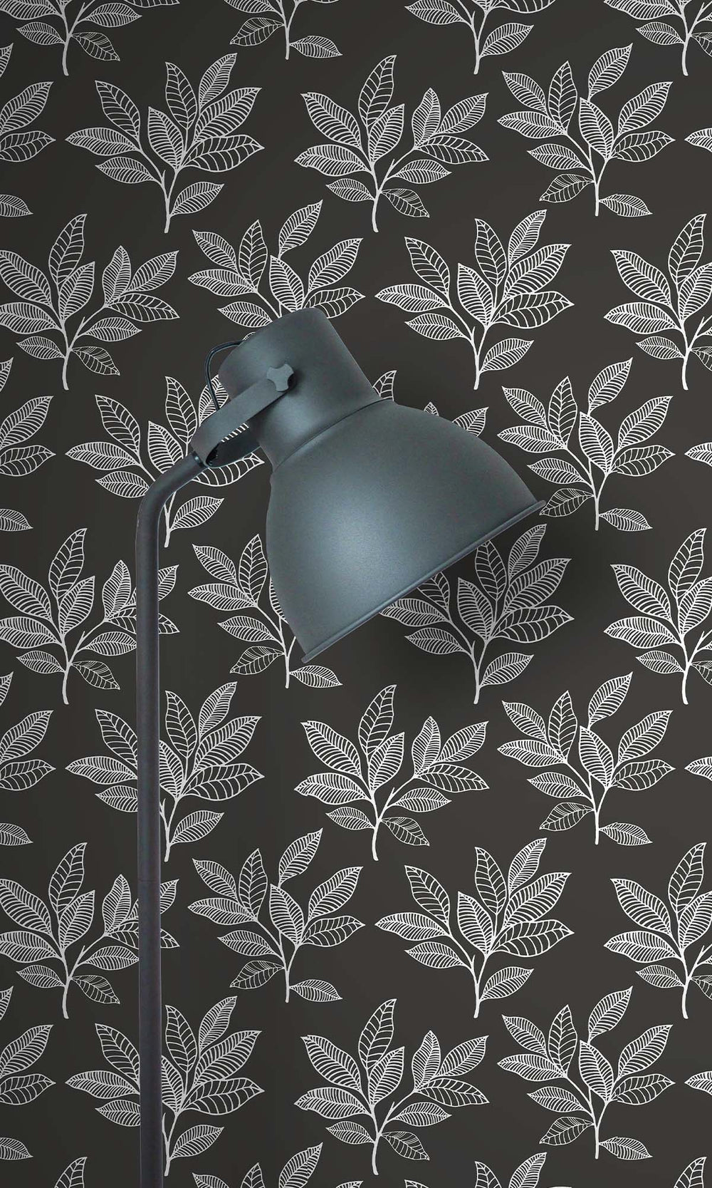 Onyx Boho Leaves Peel & Stick Wallpaper RPS10524