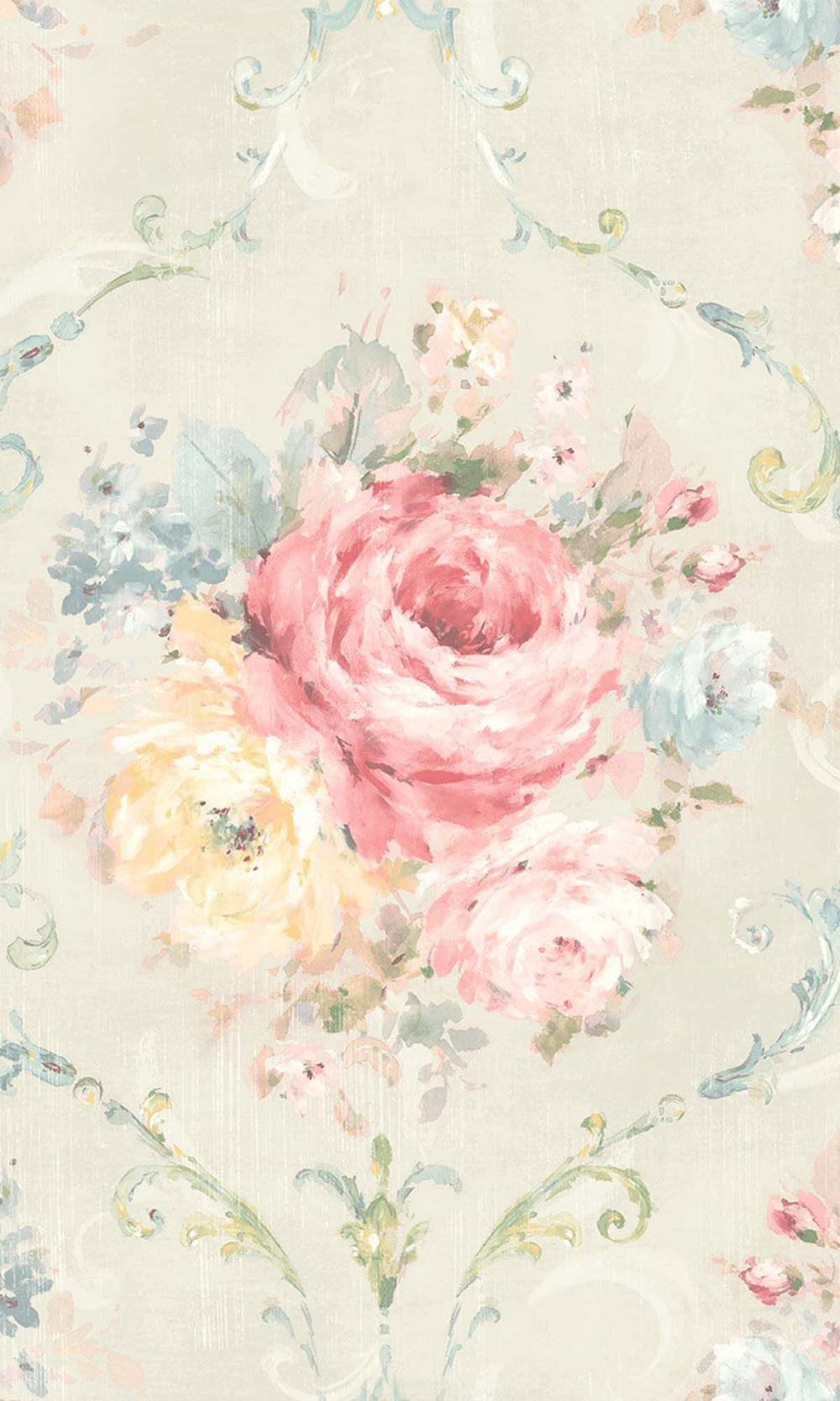 Cyrus Grass Floral Bouquet Peel & Stick Wallpaper RPS10535