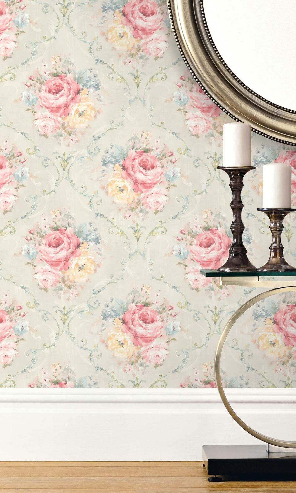 Cyrus Grass Floral Bouquet Peel & Stick Wallpaper RPS10535