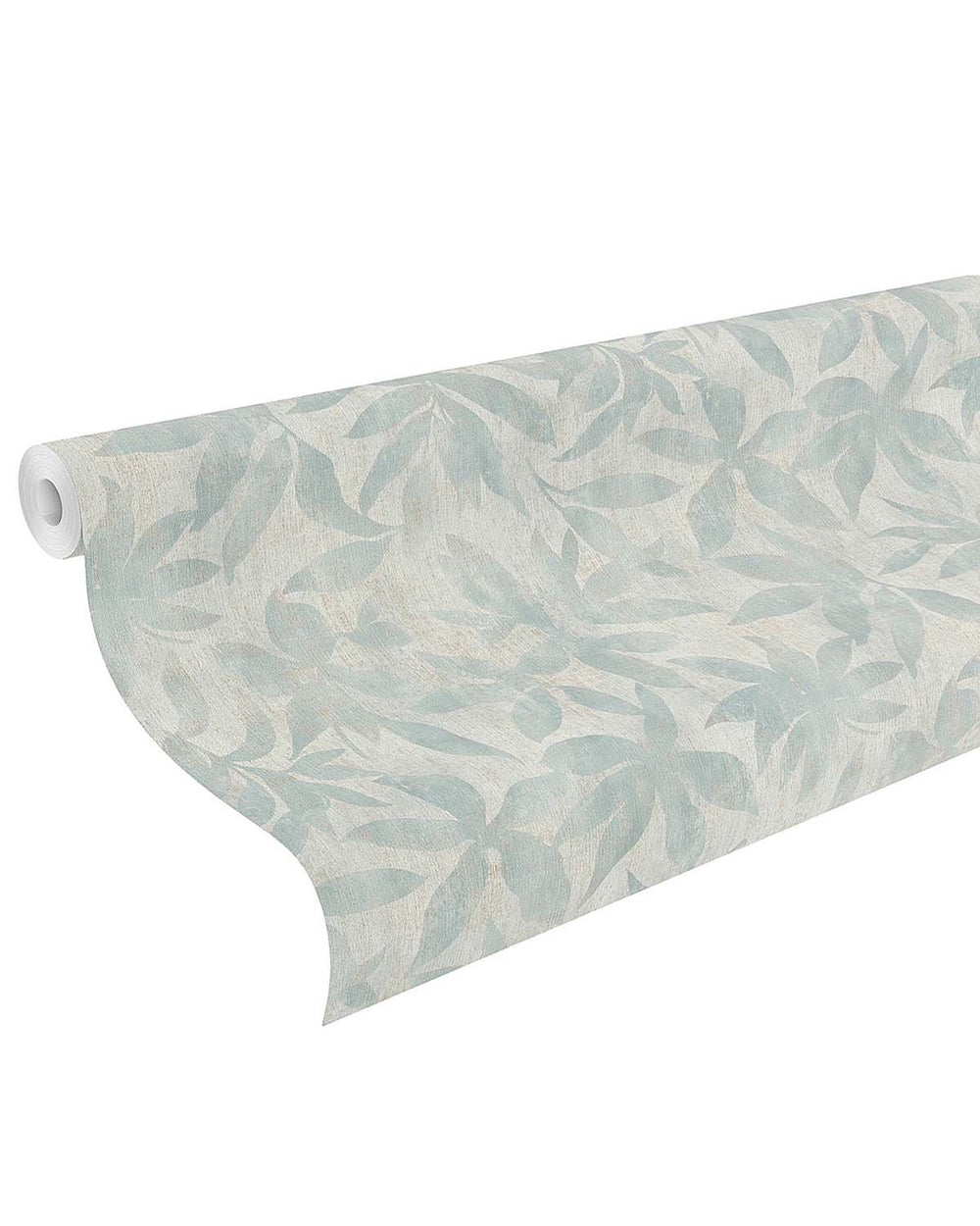 Grey Jade Textured Floral Leaves Wallpaper R10538