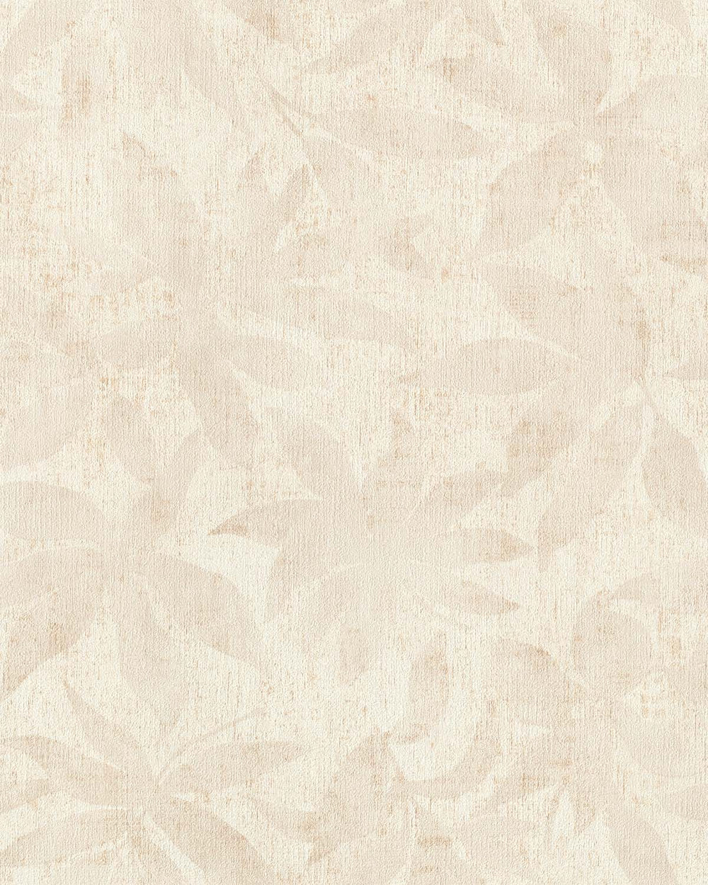 Antique White Textured Floral Leaves Wallpaper R10540