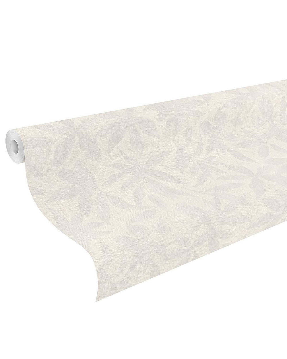 Thistle Grey Textured Floral Leaves Wallpaper R10541