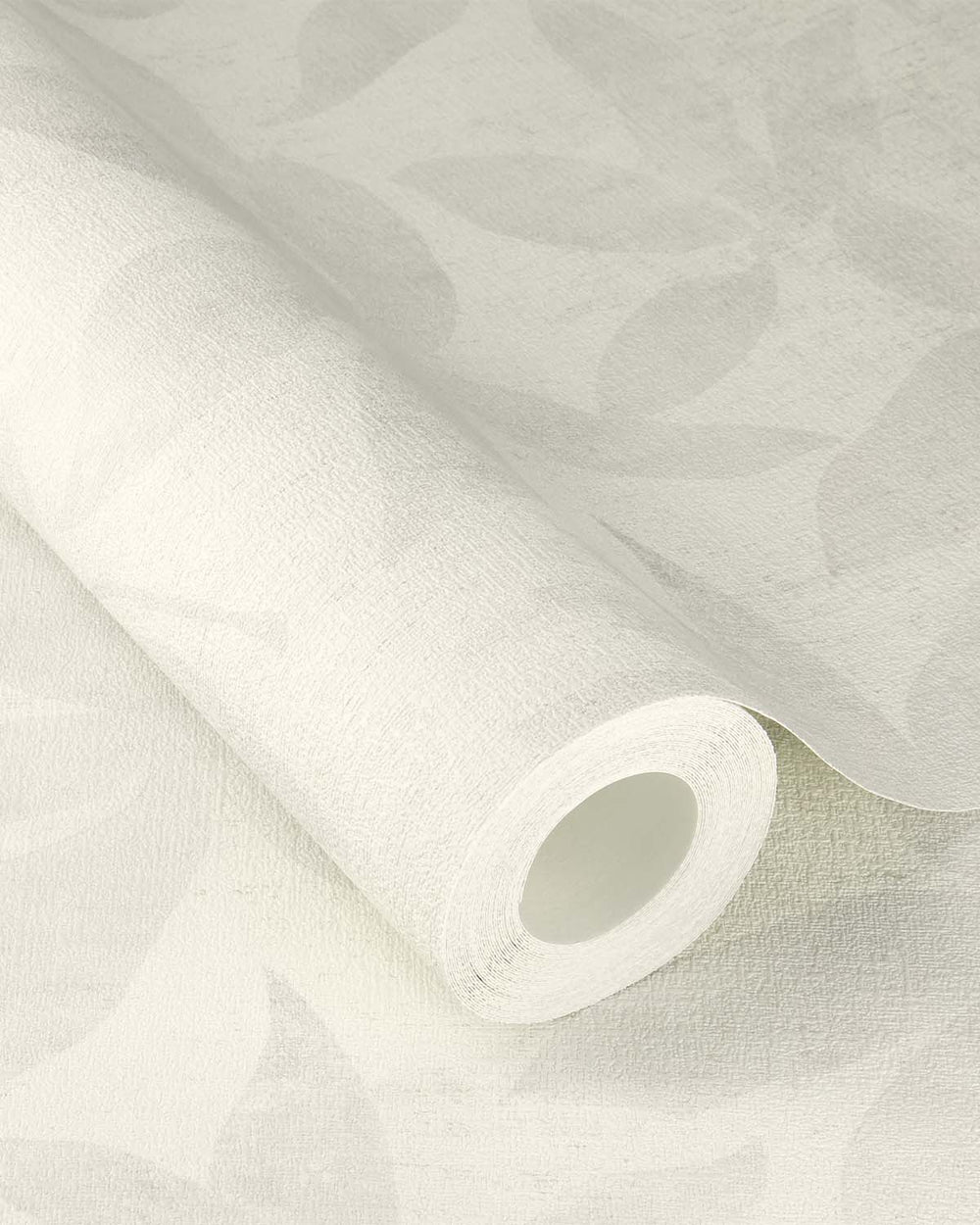 Thistle Grey Textured Floral Leaves Wallpaper R10541