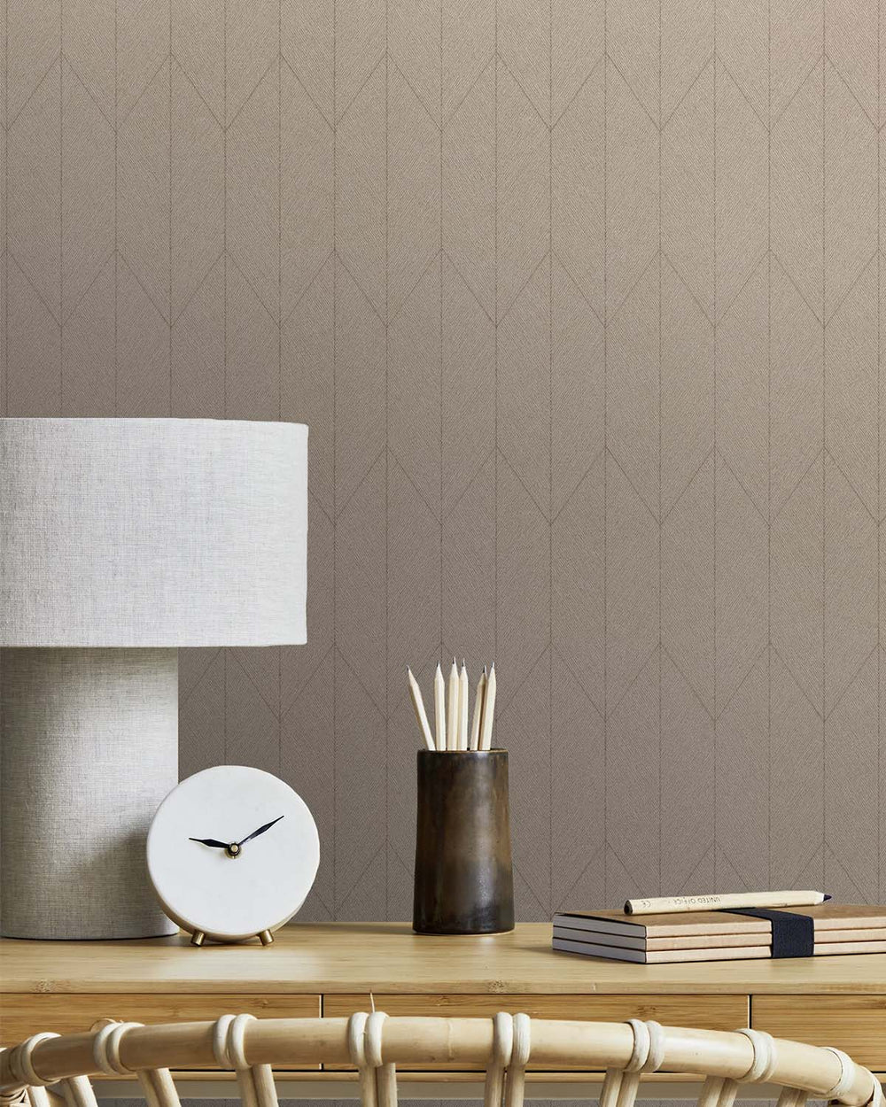 Birchwood Chevron Print Wallpaper R10542