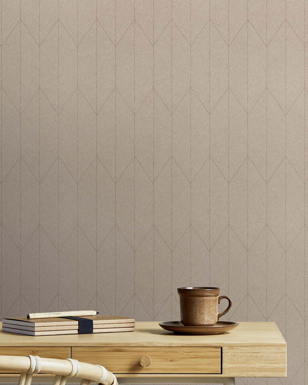 Birchwood Chevron Print Wallpaper R10542