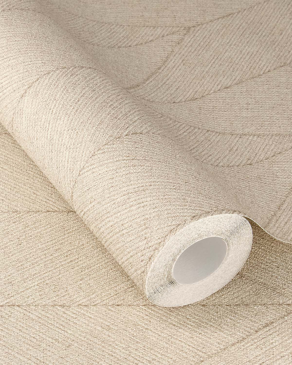 Swiss Coffee Chevron Print Wallpaper R10545