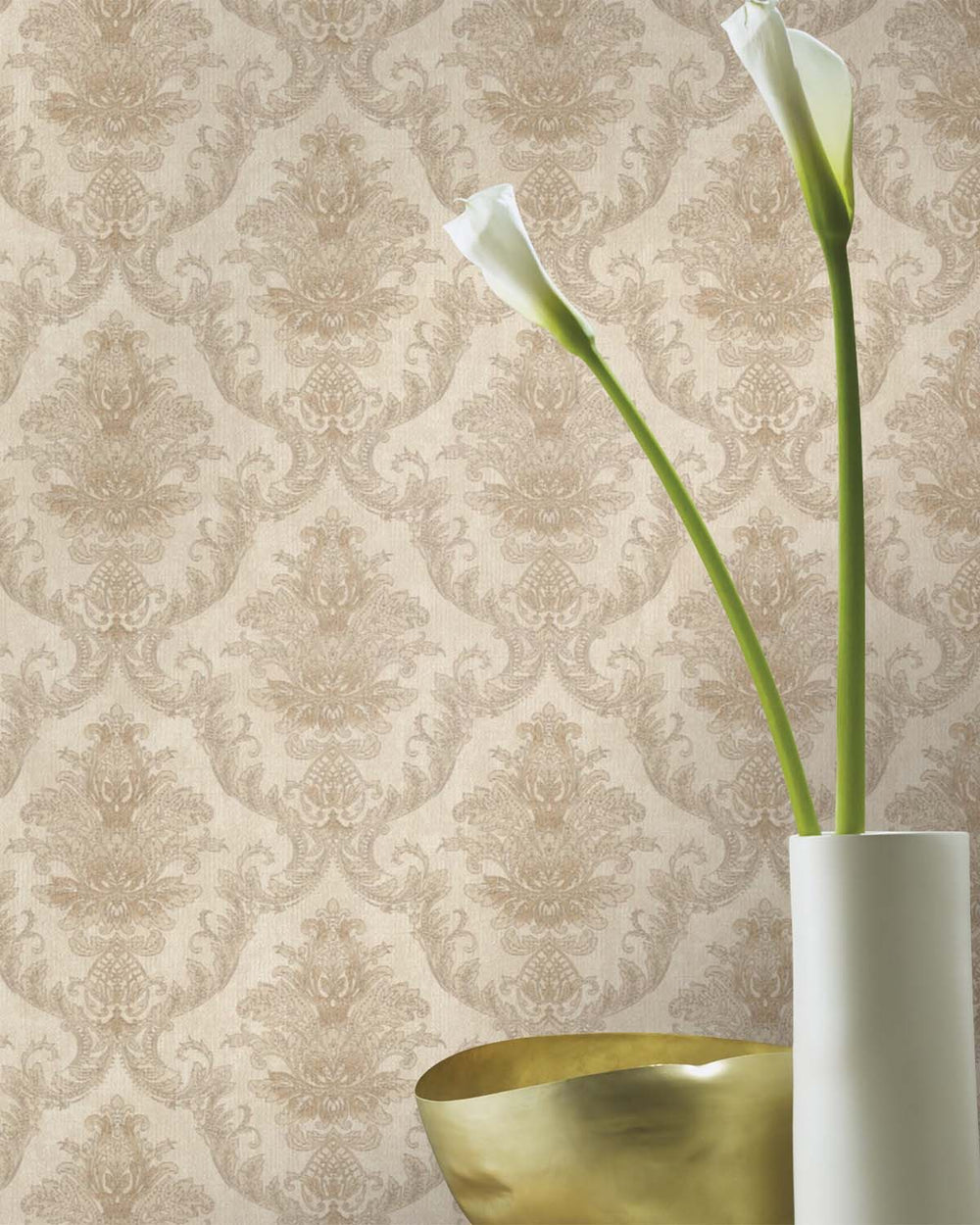 Dusty Trail Classic Damask Wallpaper R10550