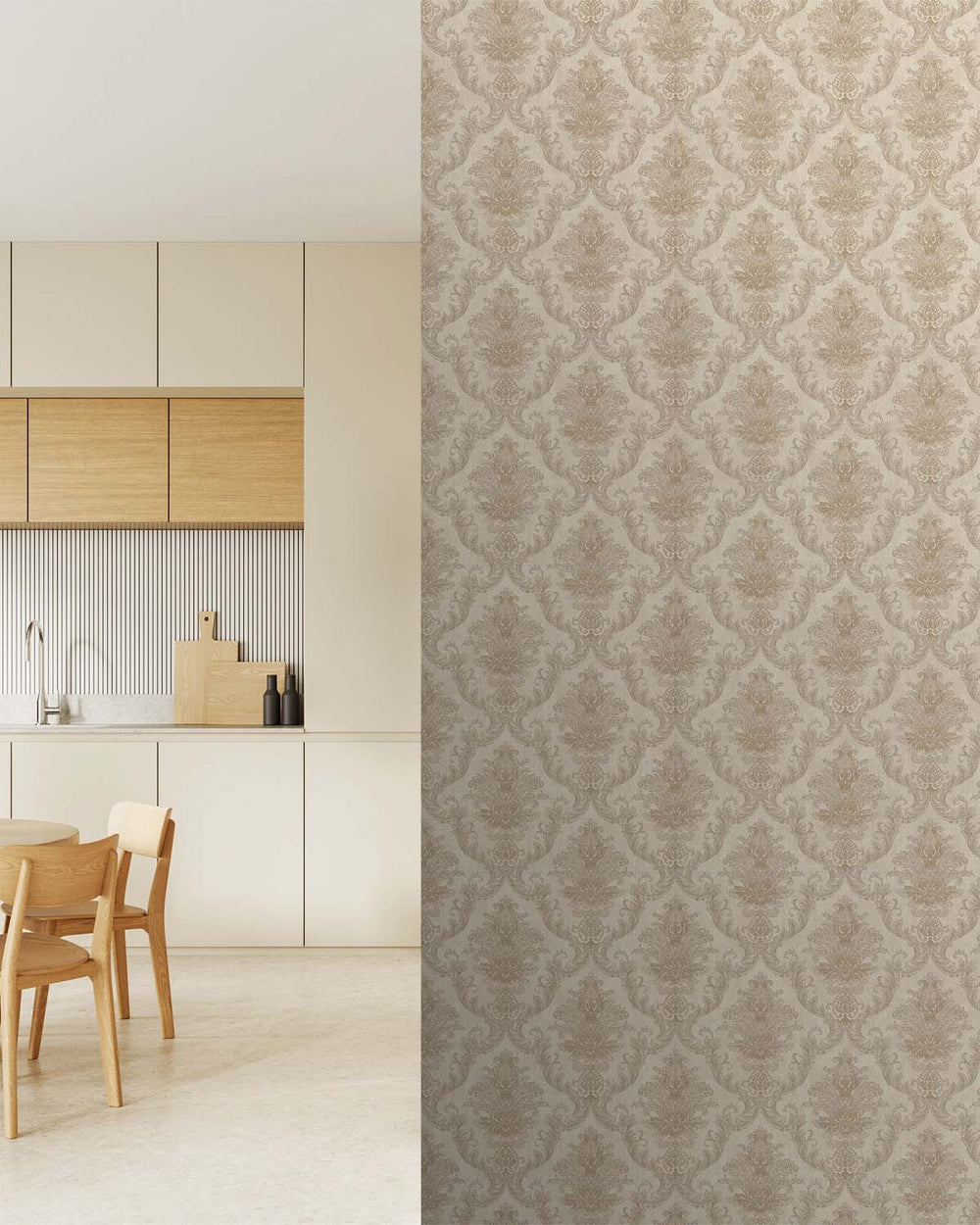 Dusty Trail Classic Damask Wallpaper R10550