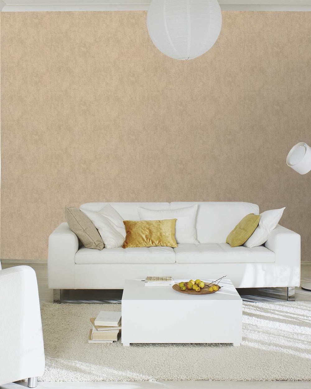 Nurude Brown Vertical Weave Wallpaper R10552