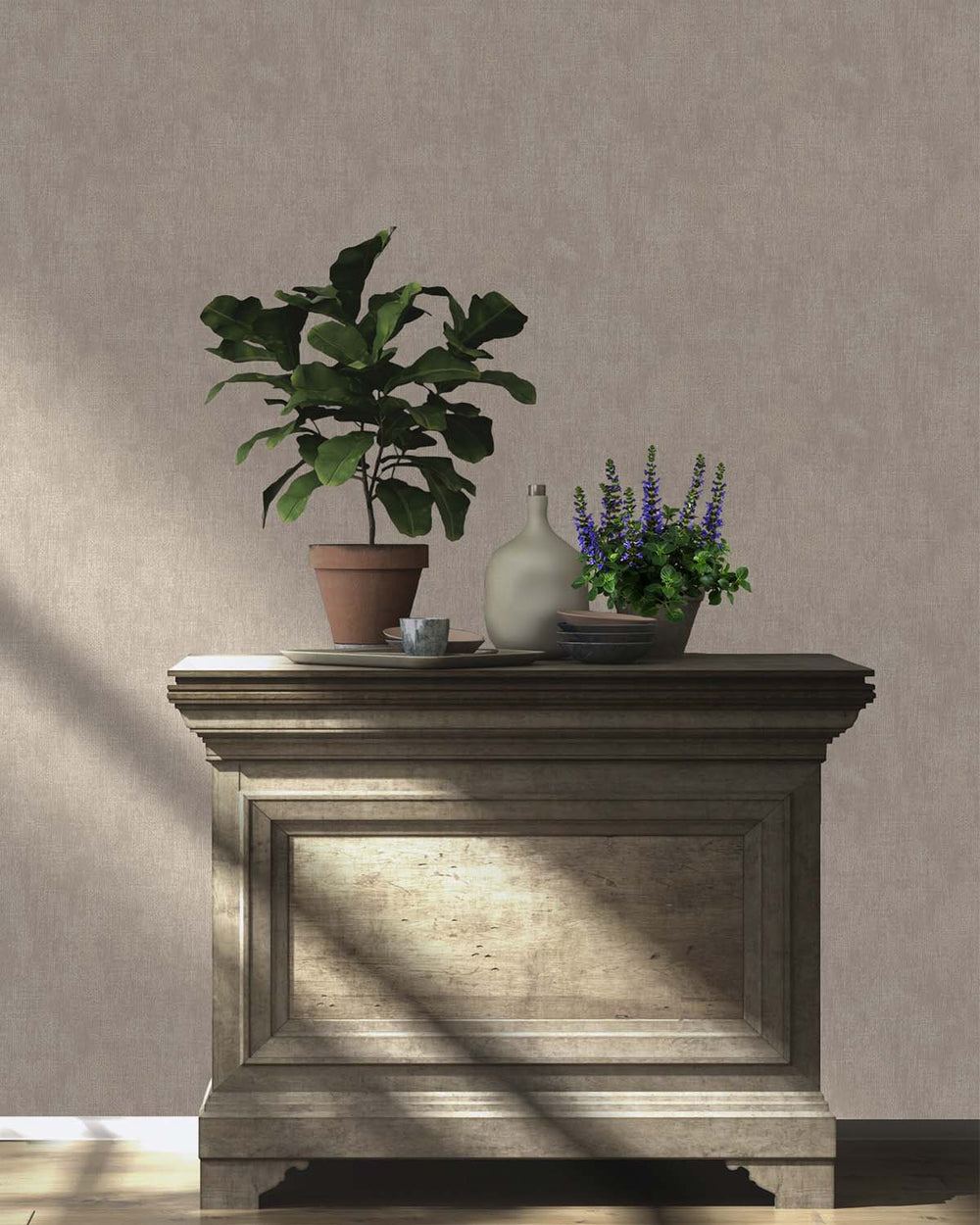 Birchwood Vertical Weave Wallpaper R10554