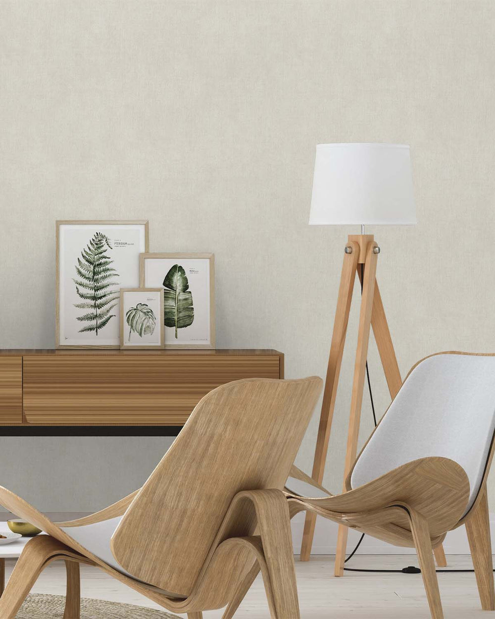 Faded Forest Vertical Weave Wallpaper R10556