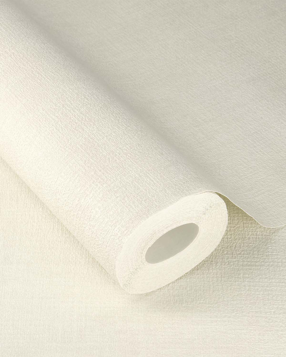 Albescent White Faux Fabric Print Wallpaper R10560