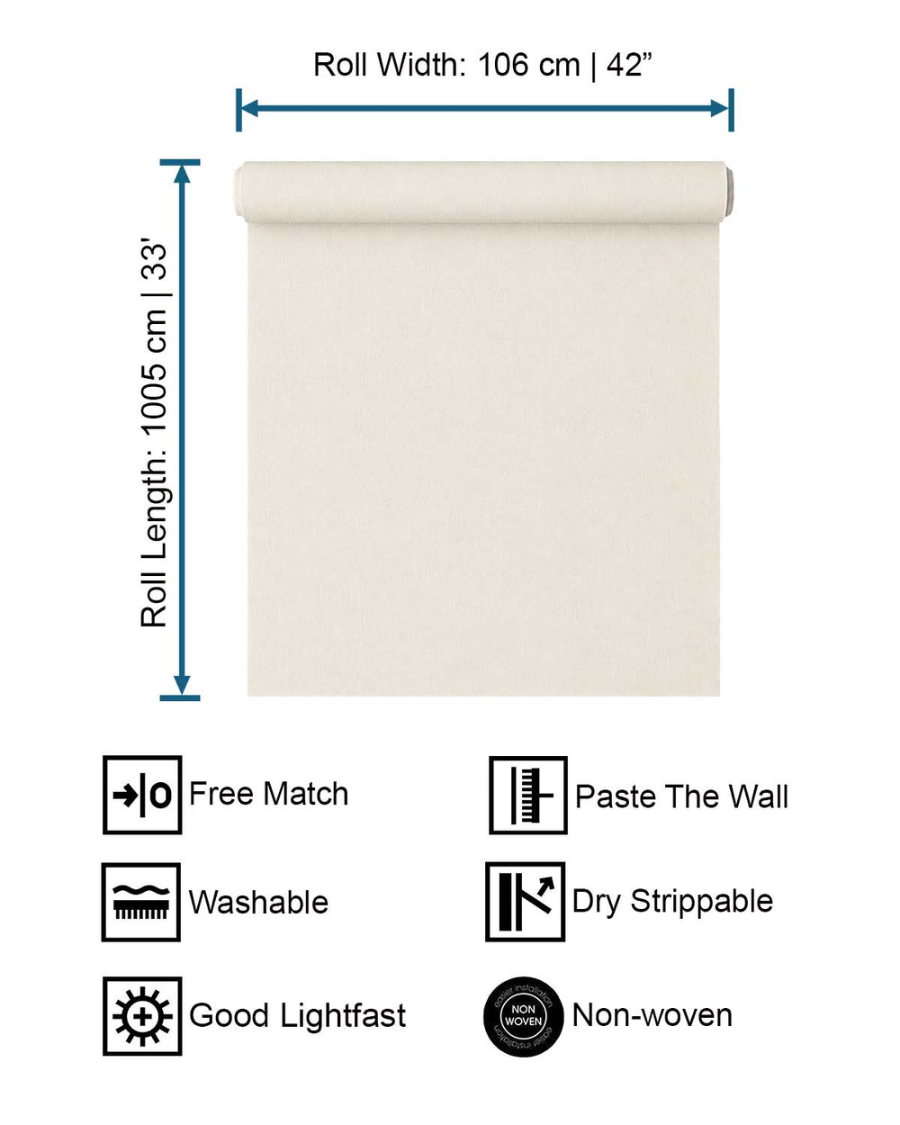 Albescent White Faux Fabric Print Wallpaper R10560