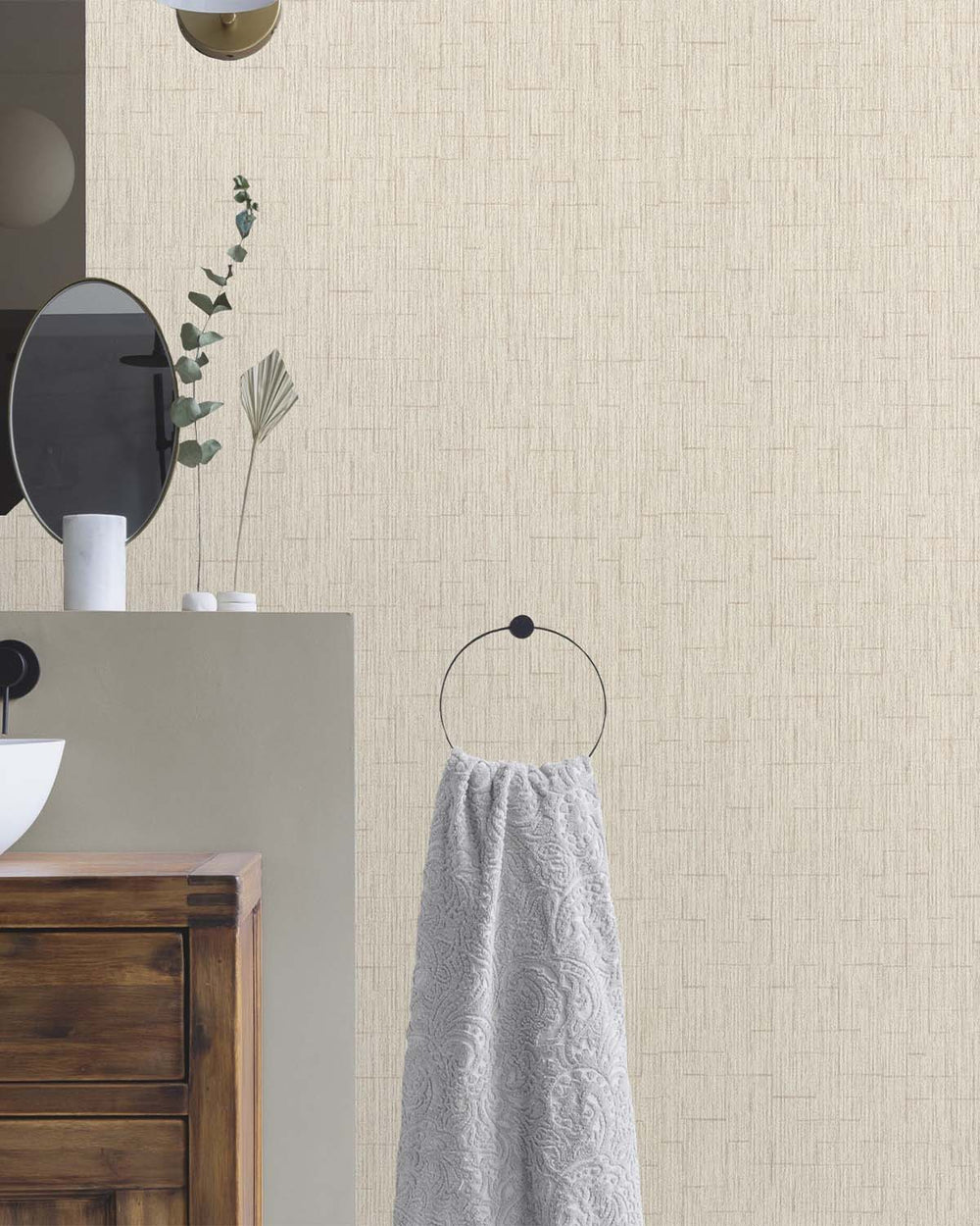 Parisian Cashmere Intertwined Lines Wallpaper R10562