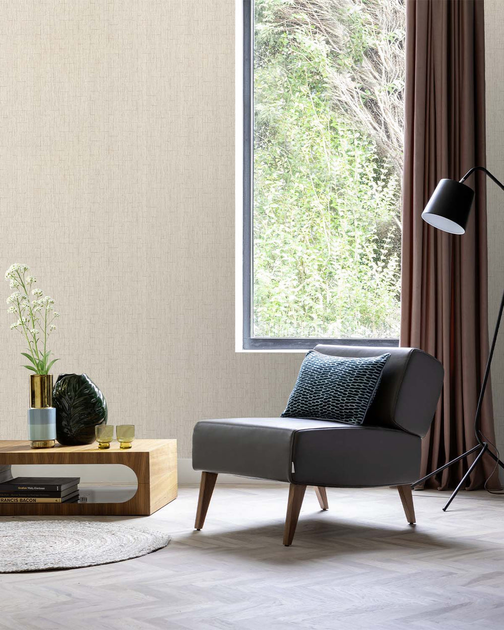Parisian Cashmere Intertwined Lines Wallpaper R10562