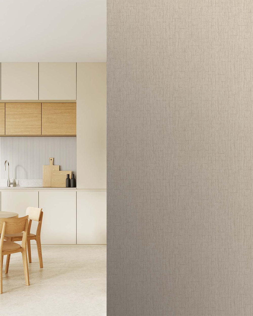 Steveareno Beige Intertwined Lines Wallpaper R10564
