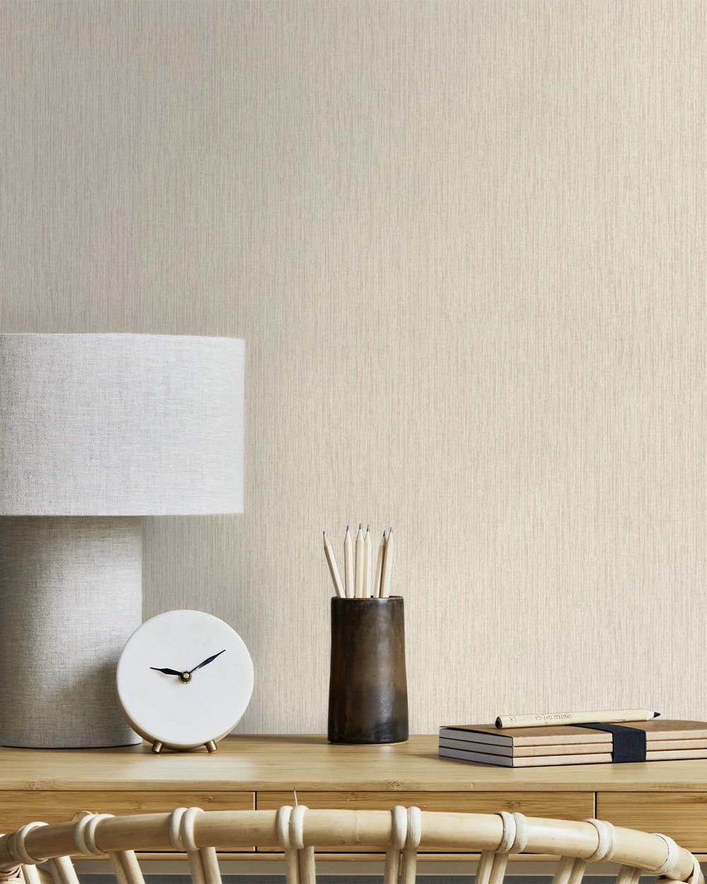 Oyster Haze Plain Print Wallpaper R10569