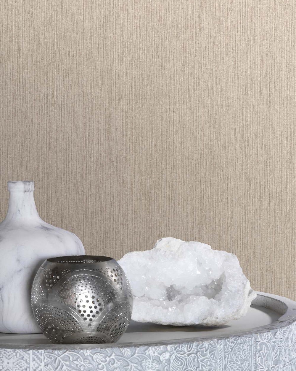 Cafe Latte Plain Print Wallpaper R10571