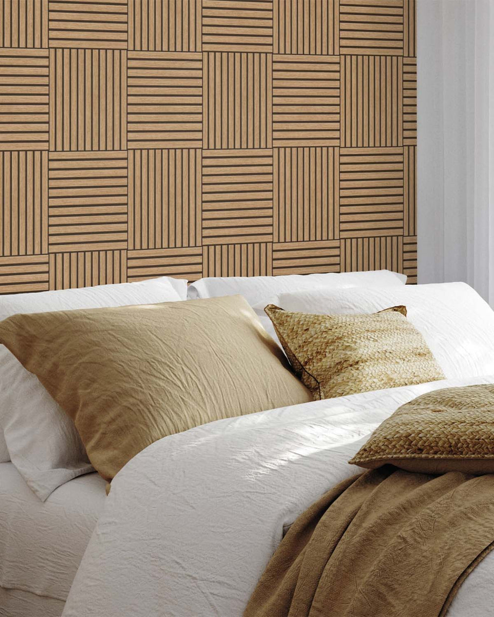 Cinnamon Crunch Wood Effect Wallpaper R10575