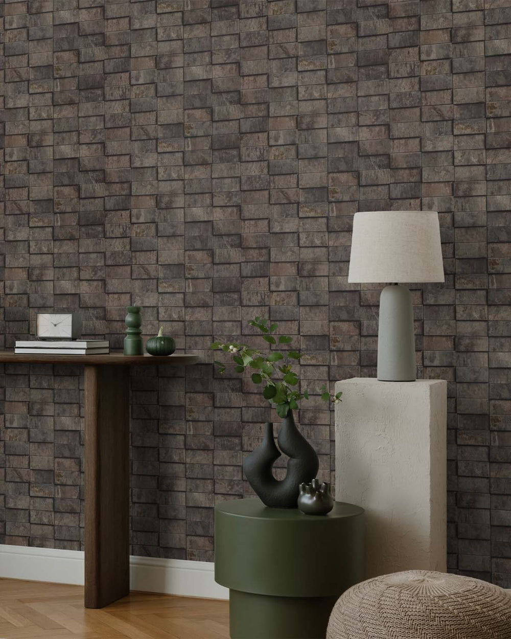 Hayden Valley Uneven Tile Wallpaper R10578