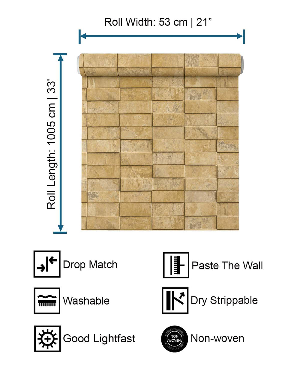 Golden Egg Uneven Tile Wallpaper R10579