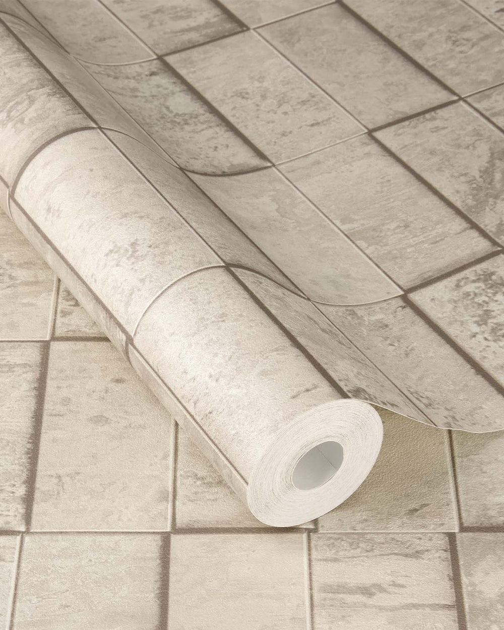 Steveareno Beige Uneven Tile Wallpaper R10580