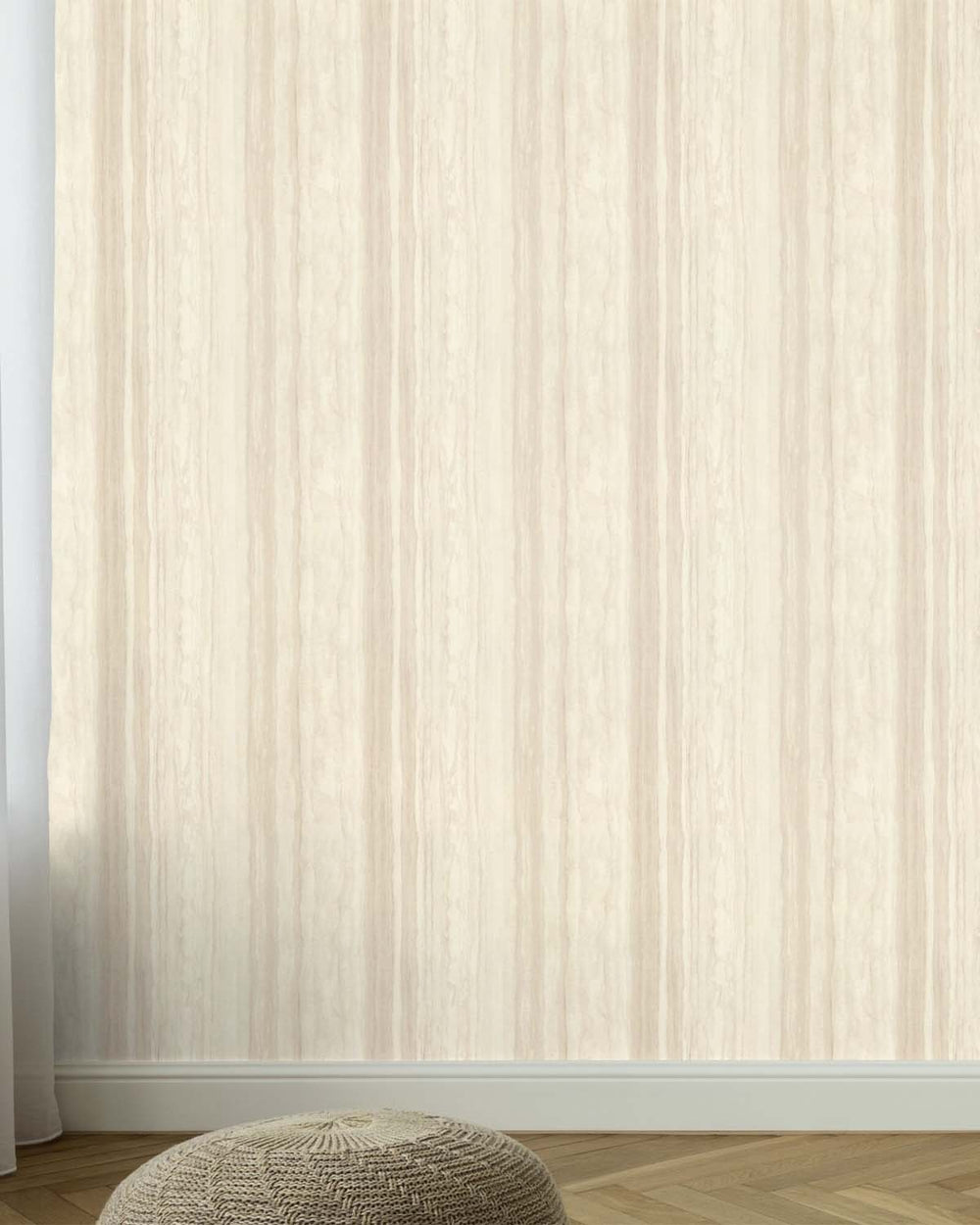Alhambra Cream Faux Wood Effect Wallpaper R10585