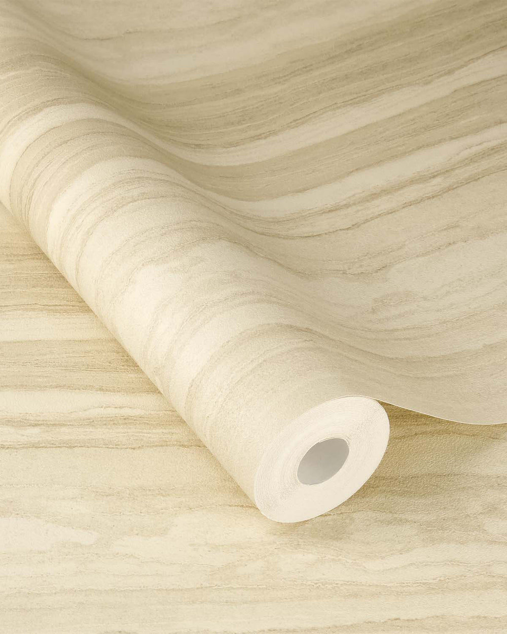 Dusty Ivory Faux Wood Effect Wallpaper R10586